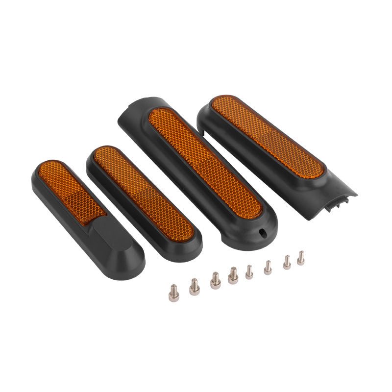 Catadióptrico negro con reflectores para Xiaomi MI4 Pro (pack 4 laterales) - EscootersMobility