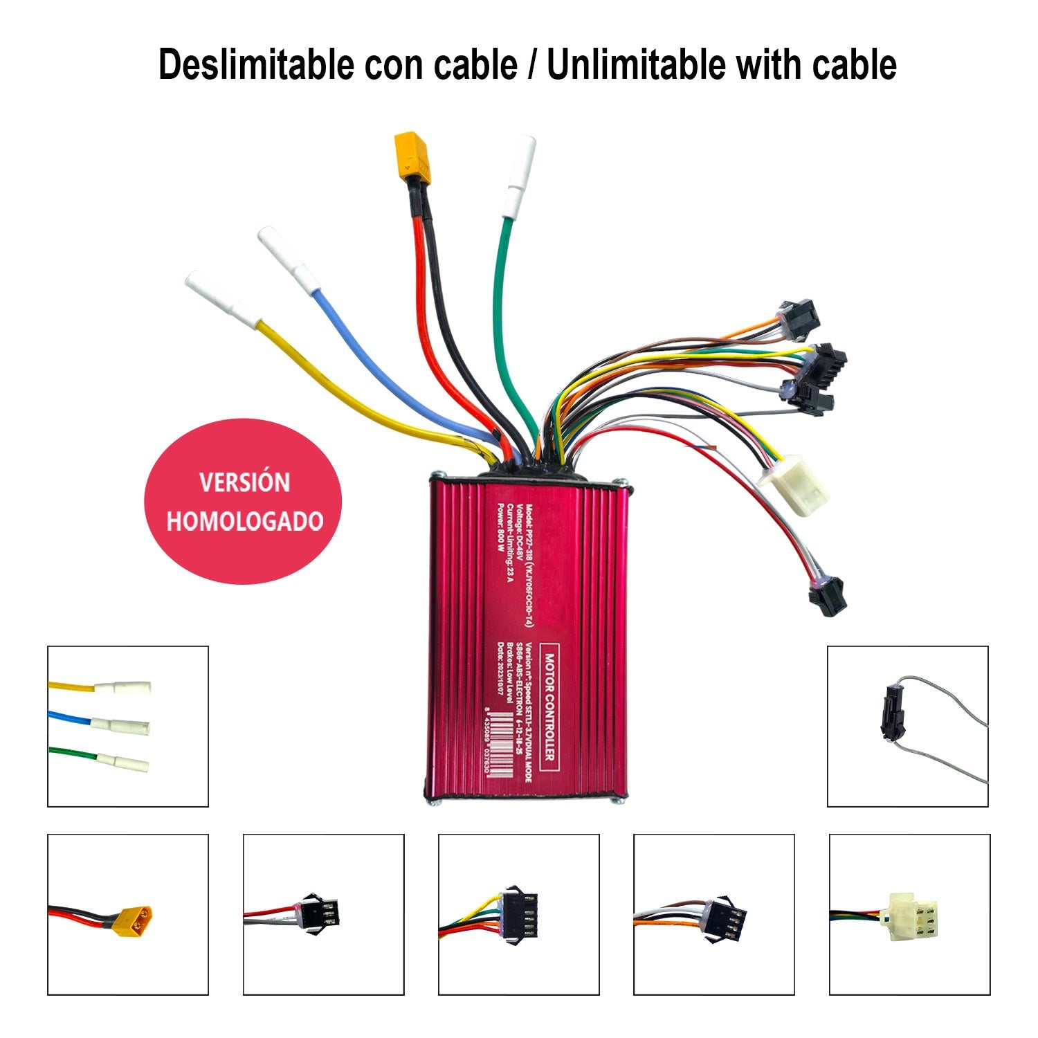 Controladora Smartgyro Rockway PRO / Speedway / Rockway - 48V - 23A - Deslimitación CON cable - Versión homologada (2023) - EscootersMobility