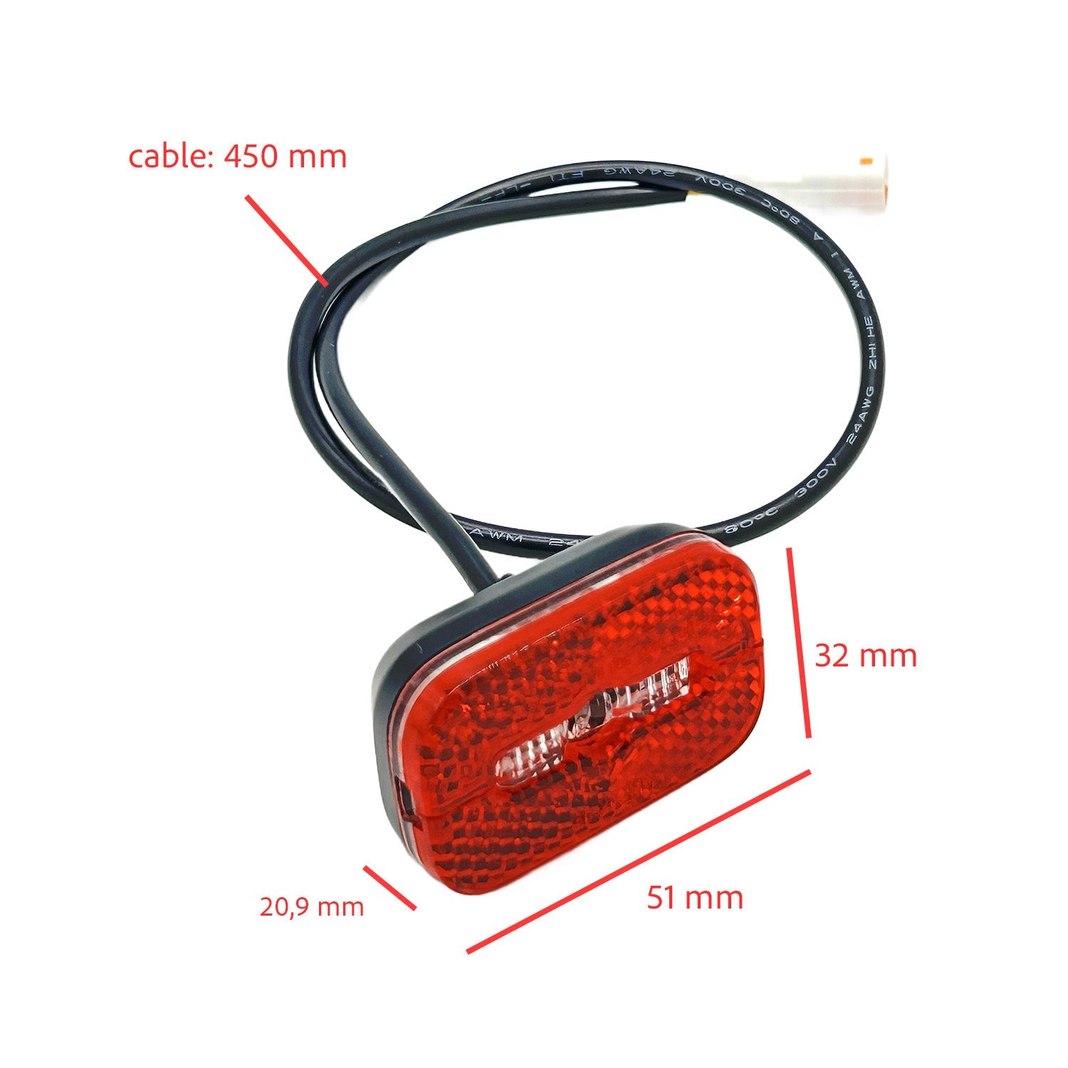 Luz trasera para Bogist Urbetter M6, Ecoxtrem Bison, B - Mov freestyle 5 y similares - EscootersMobility