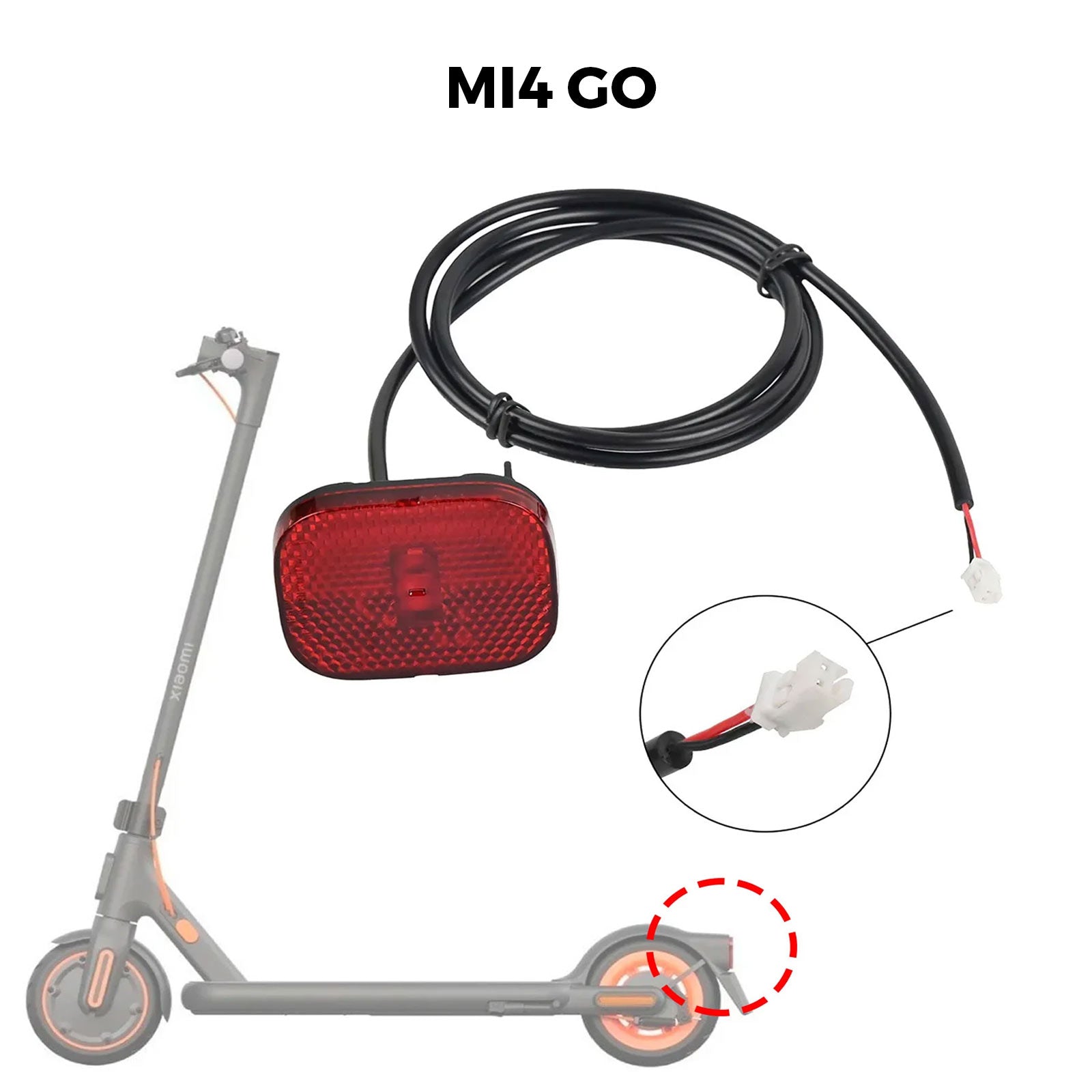 Luz trasera Xiaomi MI4 Go - EscootersMobility