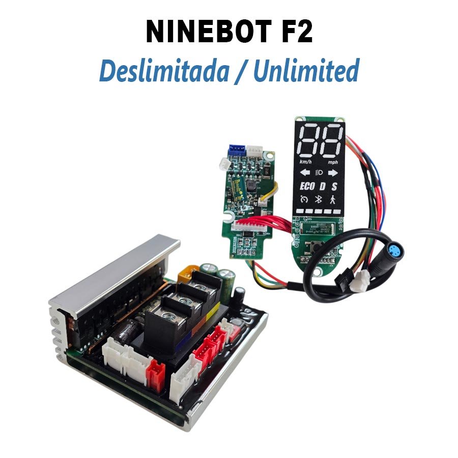 Pack controladora y display para Ninebot F2 (Deslimitado ±35km/h) - EscootersMobility