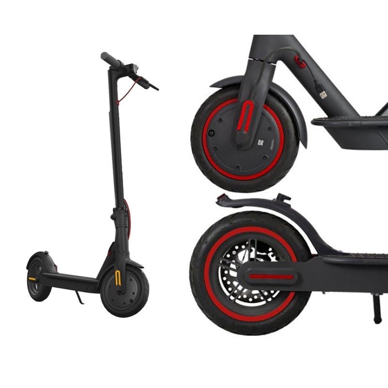 Pegatina llanta Roja para Xiaomi (4 unidades) - EscootersMobility