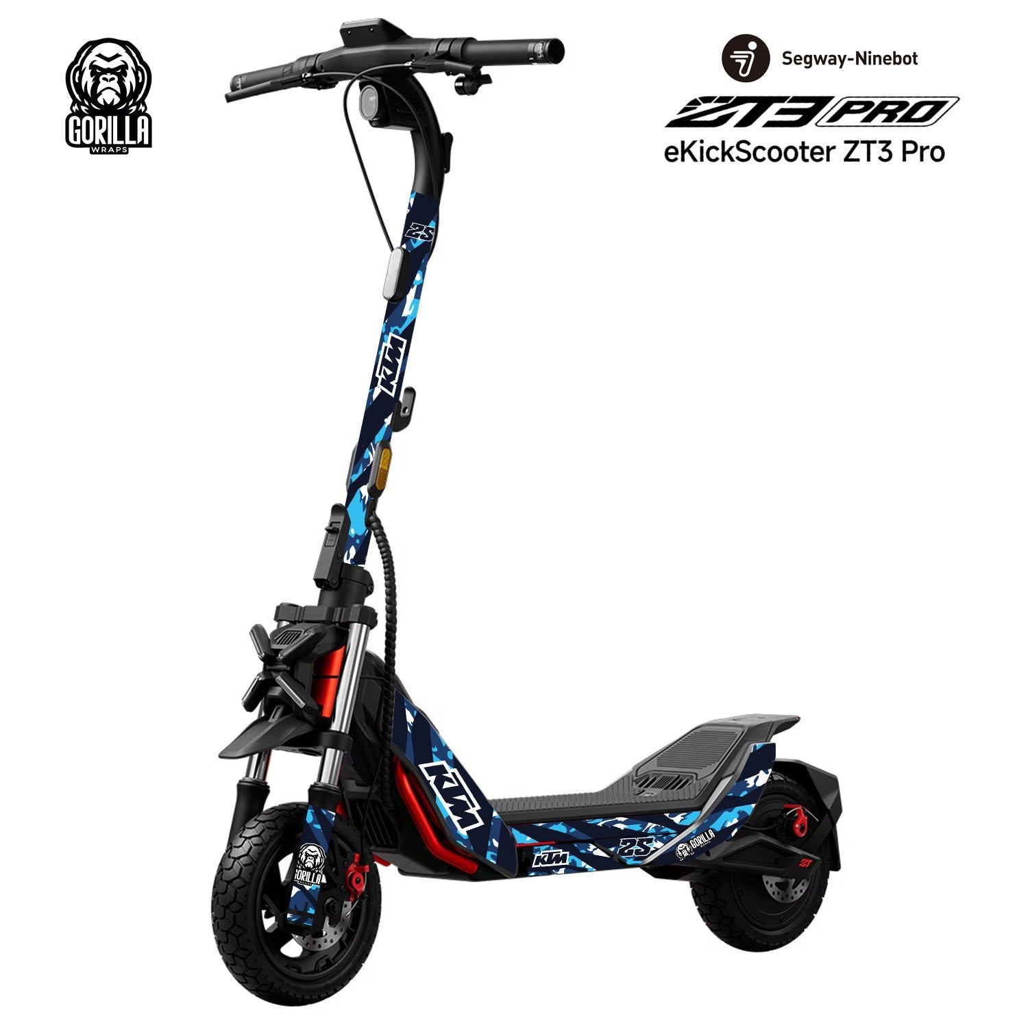 Vinilo KTM Blue para Segway ZT3 Pro - EscootersMobility