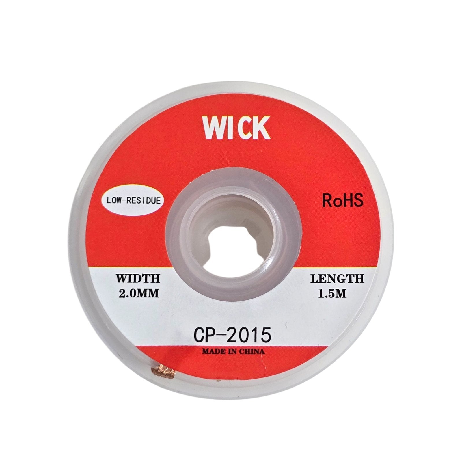 Mecha de succión de soldadura 1,5M x 2,0mm para patinetes eléctricos | Repuestos y accesorios