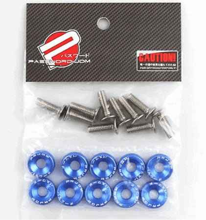 Arandela Tornillo de Aluminio Azul (Pack 10 unidades)