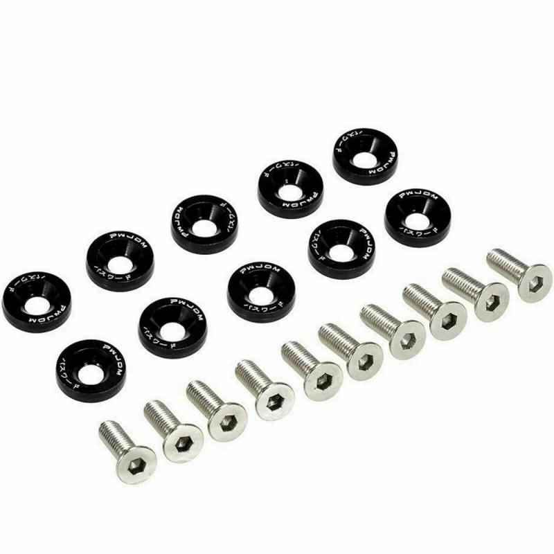 Arandela Tornillo de Aluminio Negro (Pack 10 unidades)