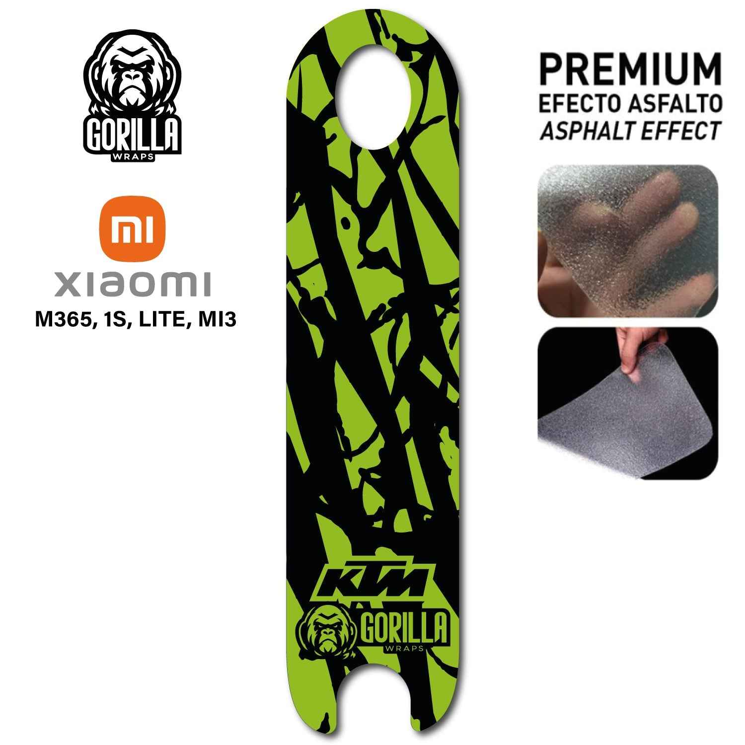Base antideslizante para Xiaomi M365, 1S, PRO, PRO 2, MI3 - Verde [Gorilla] - Xiaomi 1S