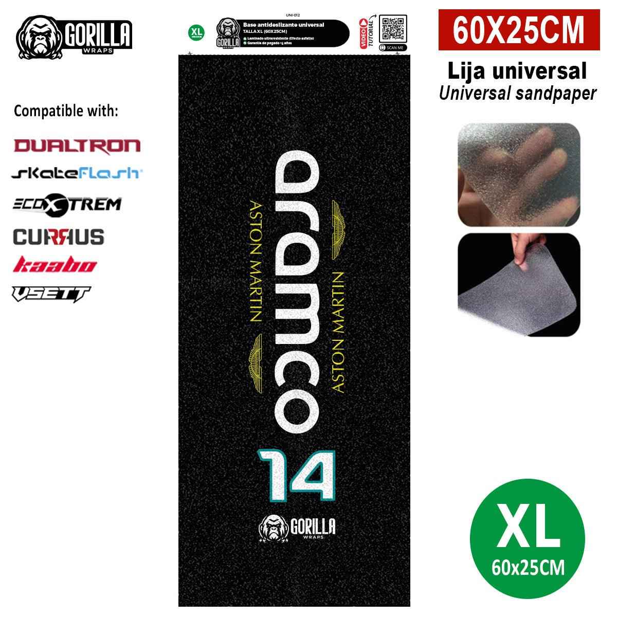 Base antideslizante universal Martin&amp;Aramco - Talla XL - 60x25cm (modelos Dualtron, Skateflask y similares) [Gorilla]