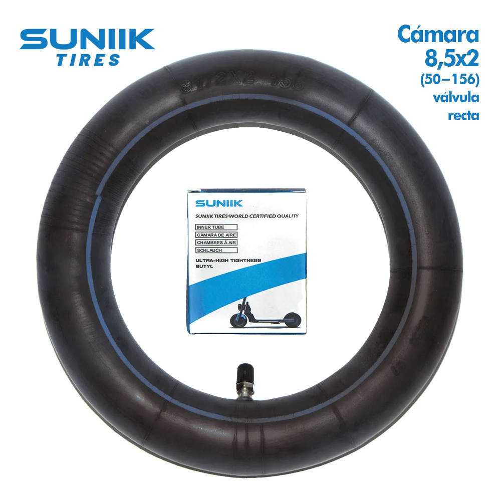 Cámara de aire 8,5x2 (50 - 156) Válvula Recta SUNIIK - EscootersMobility