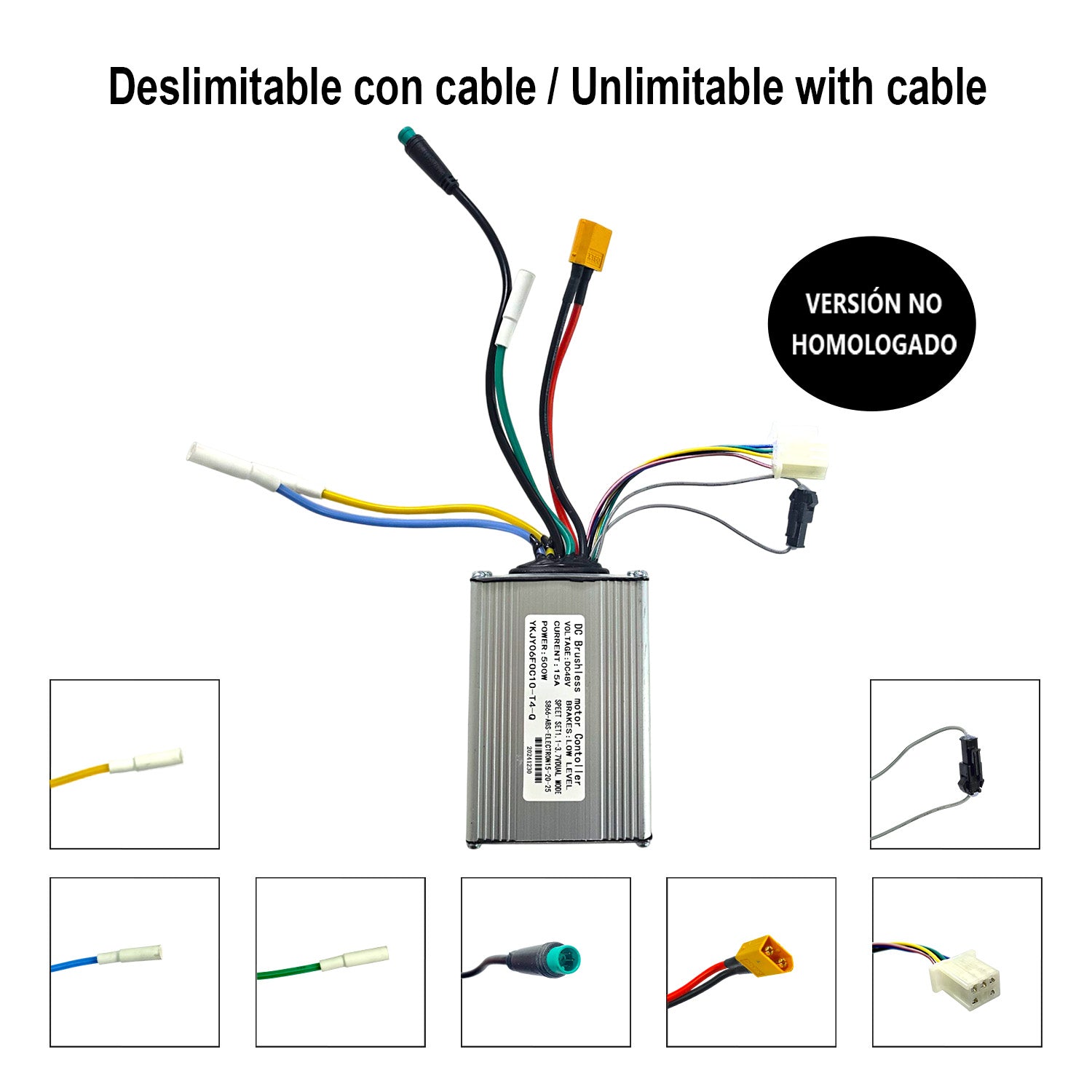 Controladora Dual Delantera 48V - 15A Compatible para Smartgyro Crossover - Deslimitación CON cable - No homologado - EscootersMobility