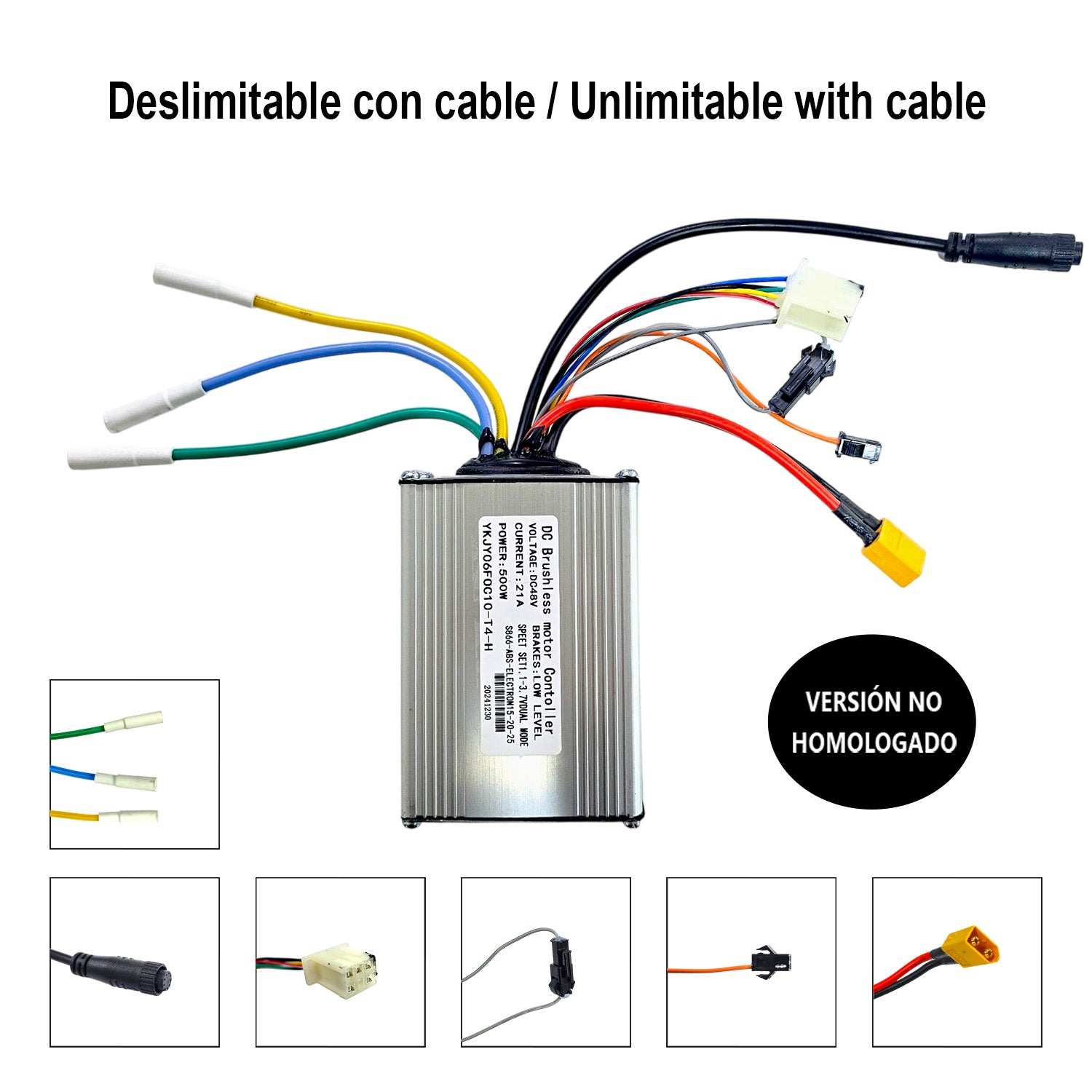 Controladora Dual Trasera 48V - 21A Compatible para Smartgyro Crossover - Deslimitación CON cable - No homologado - EscootersMobility