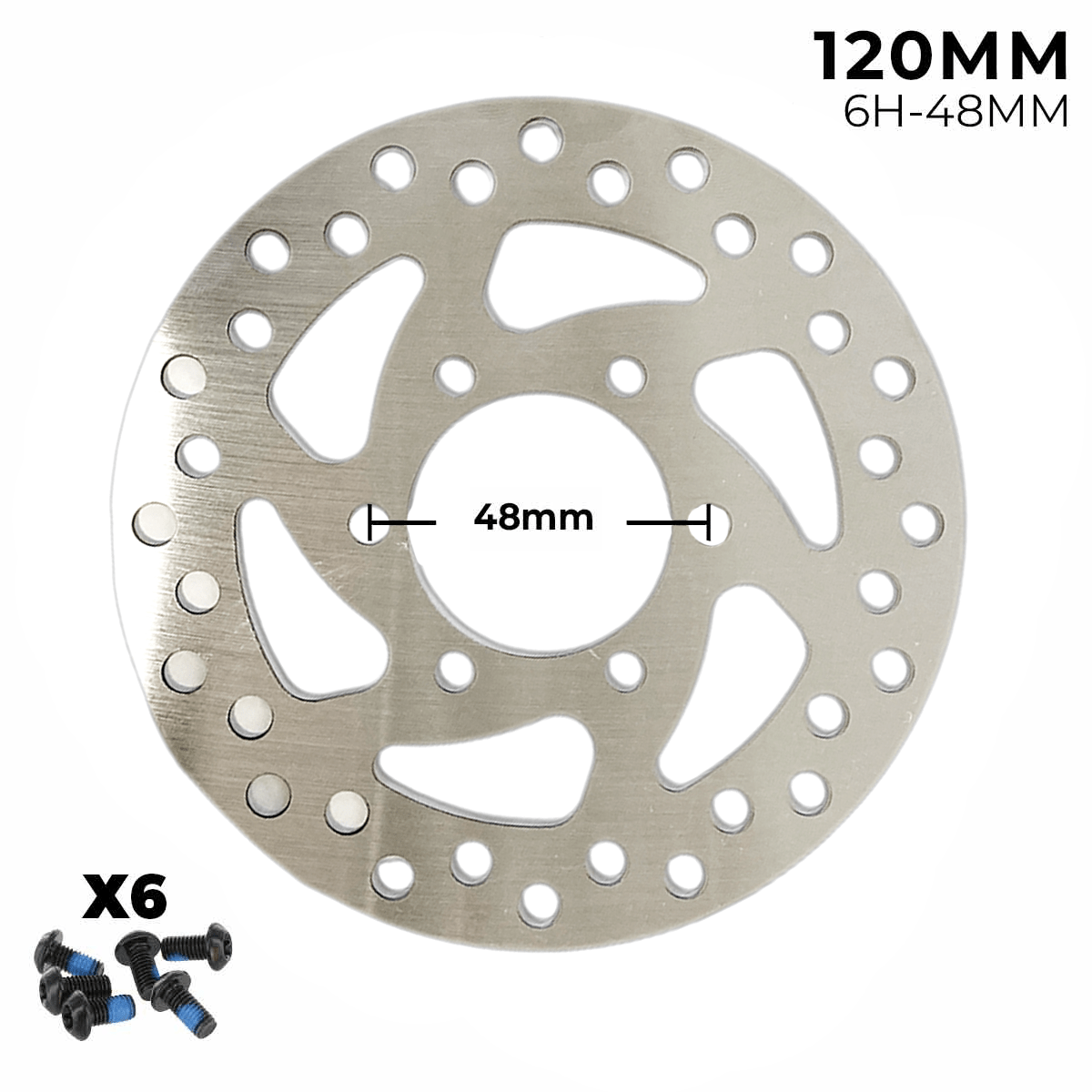 Disco de freno 120mm - (6H - 48MM) - EscootersMobility