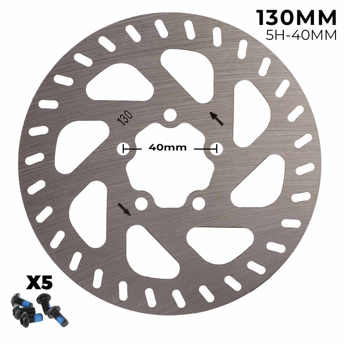 Disco de freno 130mm para Xiaomi 4 PRO (6H - 44MM) [JAK] - EscootersMobility