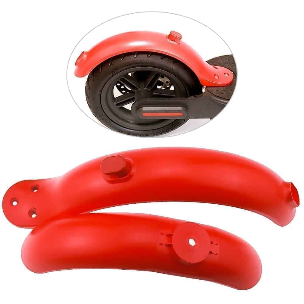 Guardabarros rojos para Xiaomi M365 y PRO (incluye delantero y trasero) - EscootersMobility