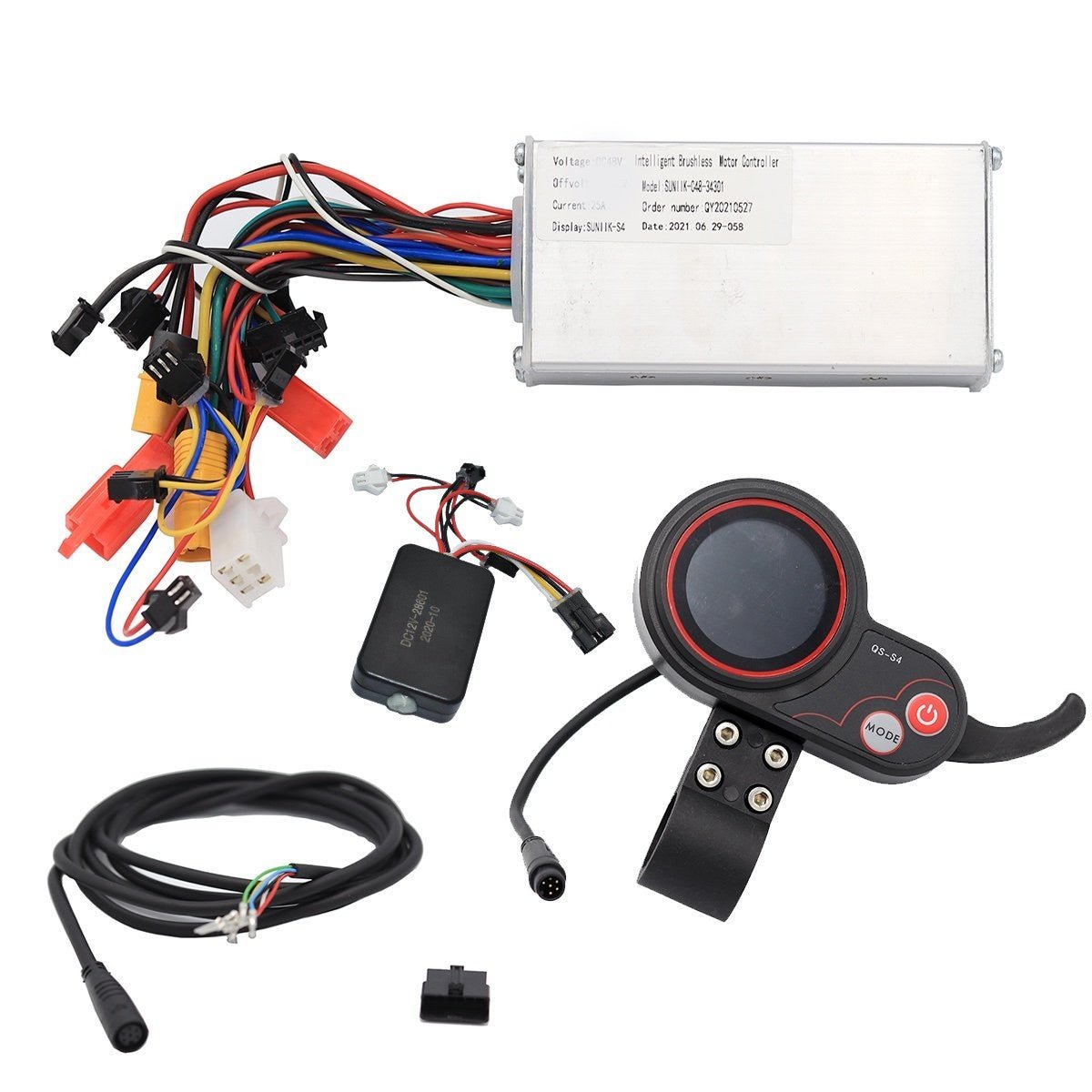 Kit electrónica 60V (Display QS S4 + Controladora + Cableado) - EscootersMobility