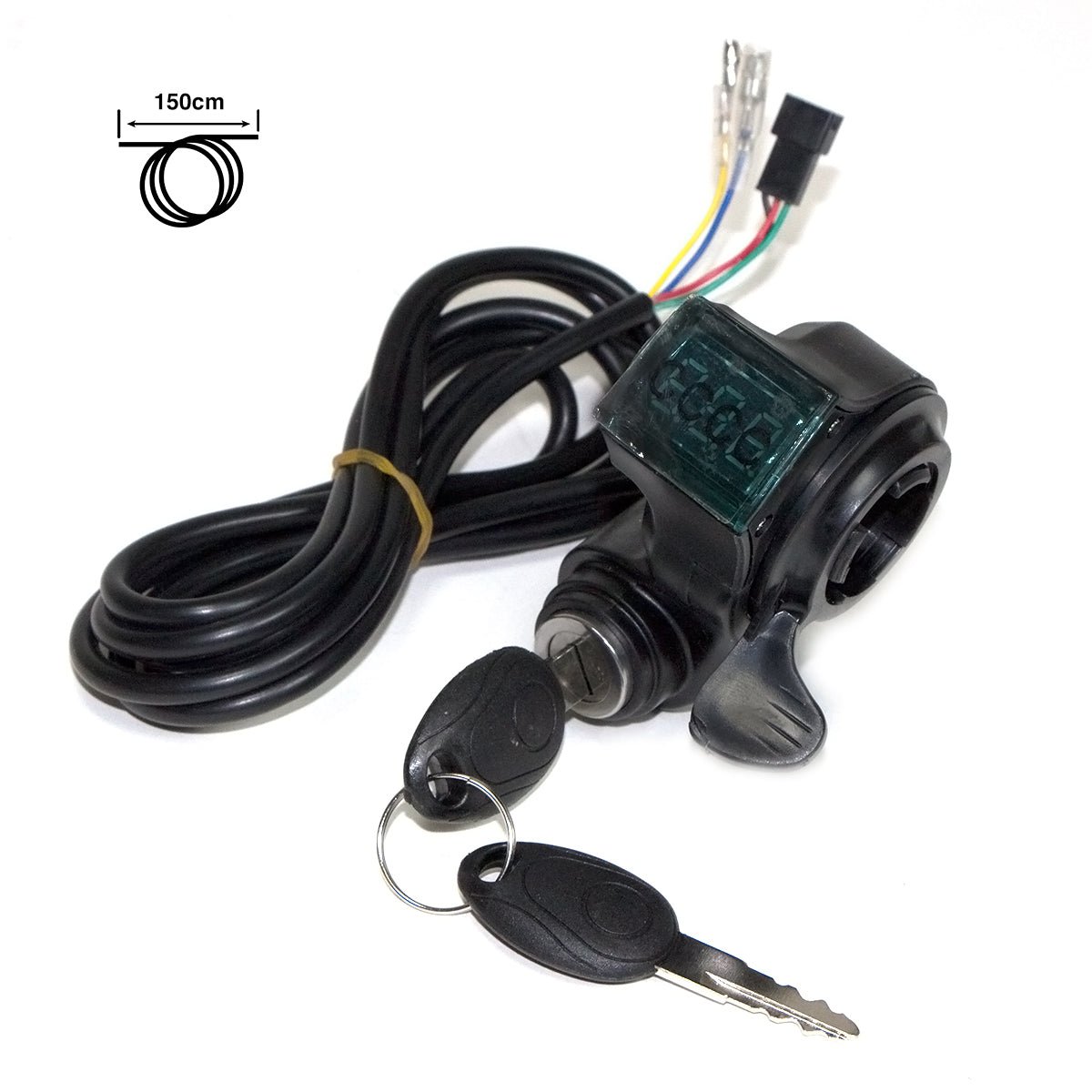 Llave de contacto con voltímetro y acelerador - Conector SM - EscootersMobility