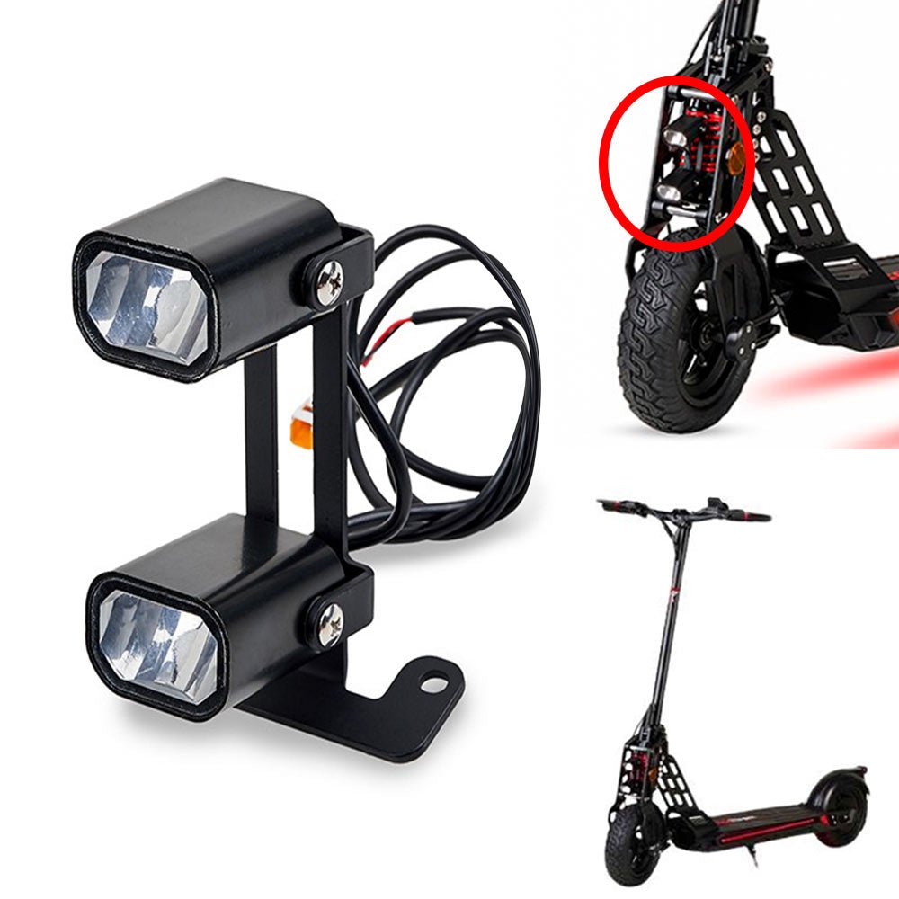 Luz delantera doble para Bogist Urbetter M6, Ecoxtrem Bison, B - Mov freestyle 5 y similares - EscootersMobility