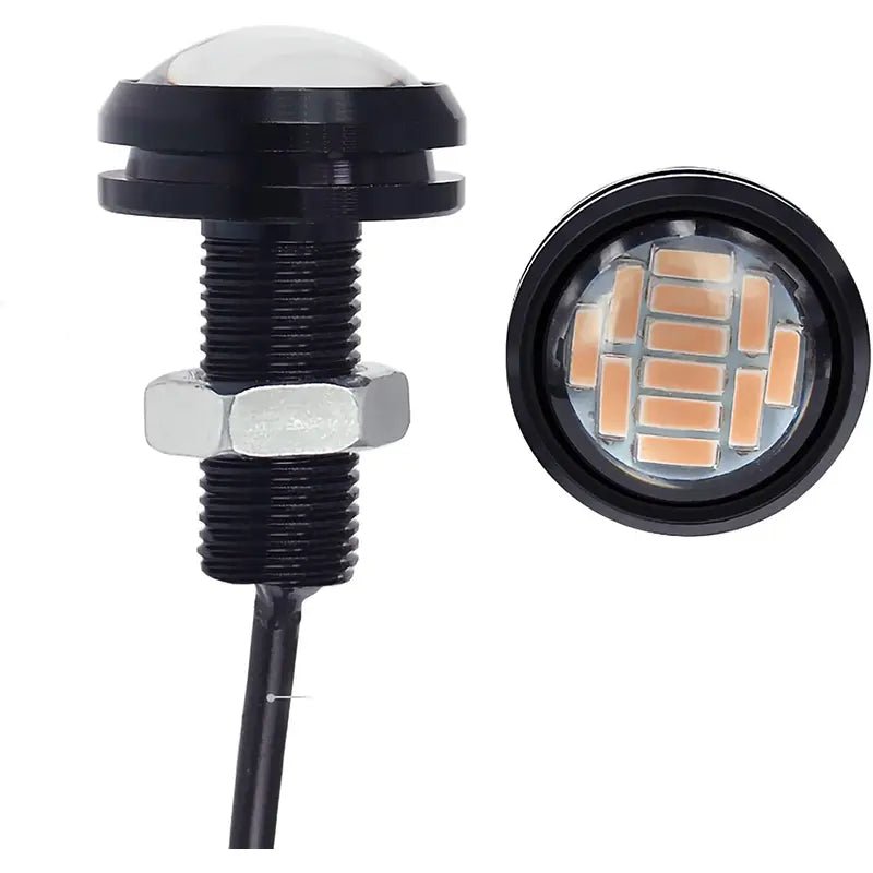 Luz Led ojo de Aguila (pack de 2 luces) Amarillo (12 leds por luz) - EscootersMobility