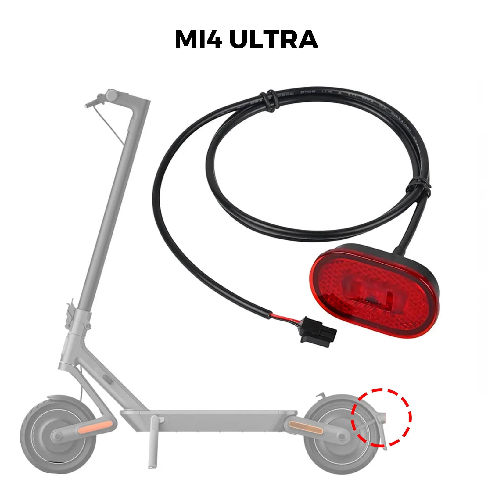 Luz trasera Xiaomi MI4 Ultra / 4 pro 2 gen - EscootersMobility