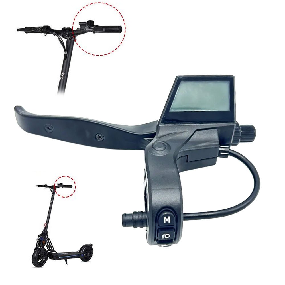 Maneta de freno izquierda con display Bogist Urbetter M6, Ecoxtrem Bison, B - Mov freestyle 5 - EscootersMobility