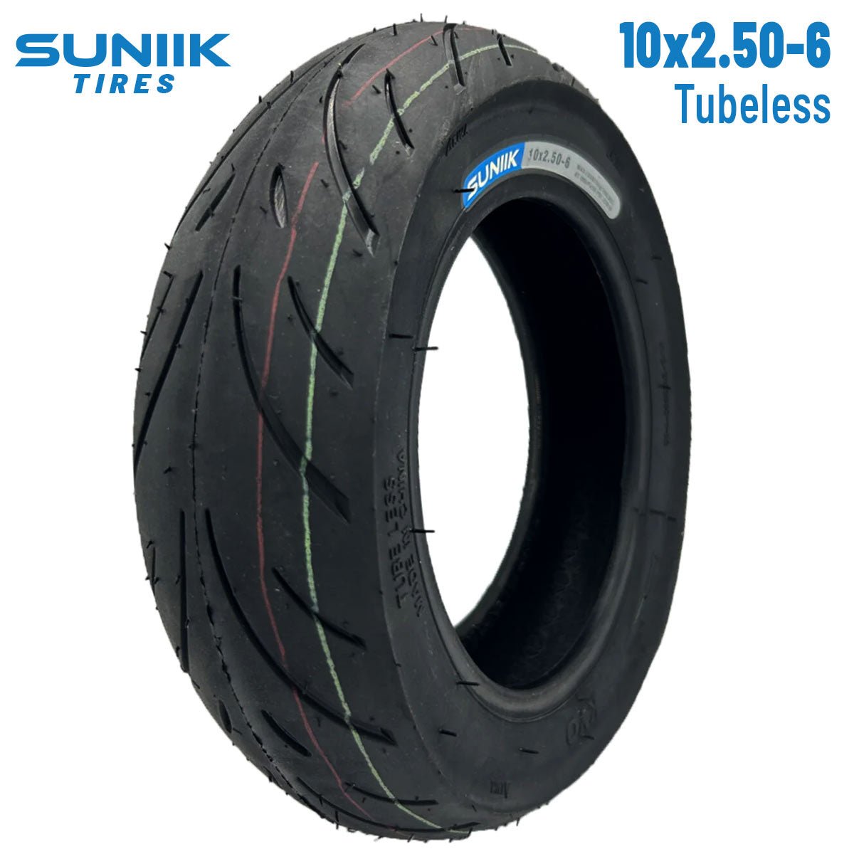 Neumático 10x2,5 - 6 Cityroad Tubeless [Suniik] - EscootersMobility