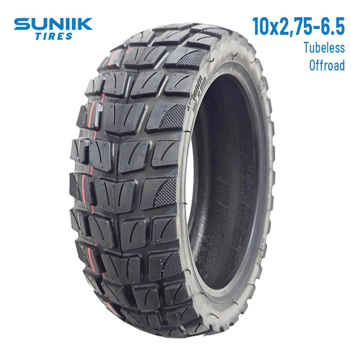 Neumático 10x2,75 - 6,5 Offroad Tubeless [Suniik] - EscootersMobility