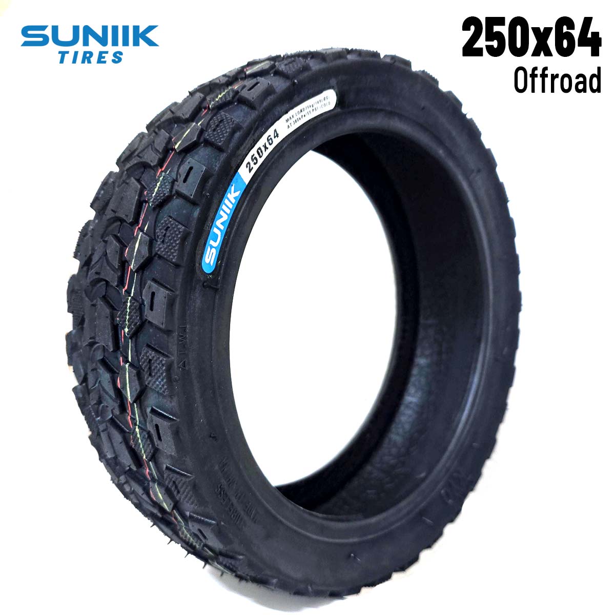 Neumático 250x64 Tubeless - Offroad [Suniik] - EscootersMobility