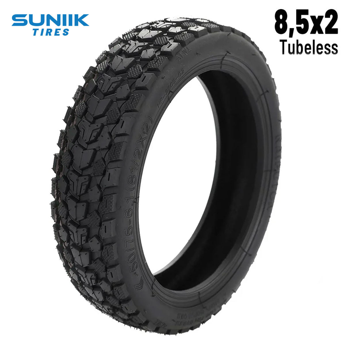 Neumático 50/75 - 6.1(8,5x2) Offroad Tubeless [Suniik] - EscootersMobility