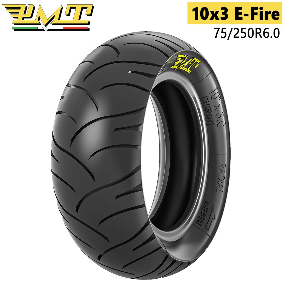 Neumático 75/250R6.0 (10x3) E - Fire [Pmt] - Dualtron Victor (antiguos), Luxury, Eagle, Spider y Togo - EscootersMobility