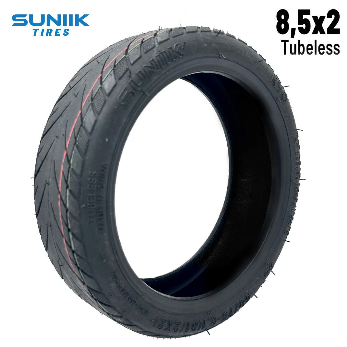 Neumático premium 8,5x2 Tubeless - Para Xiaomi [Suniik] - EscootersMobility