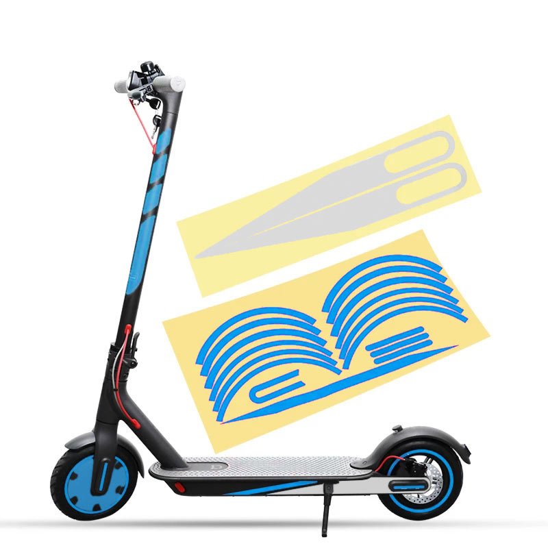 Pegatinas para Xiaomi M365 / 1S / PRO / PRO 2 AZUL - EscootersMobility