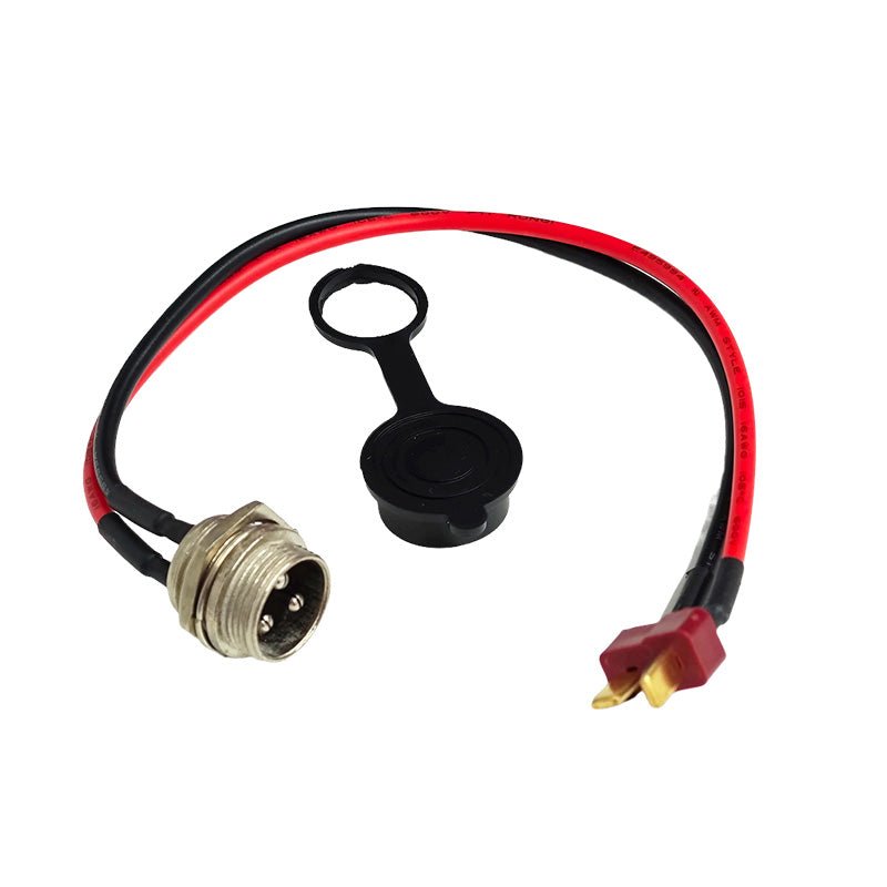 Puerto de carga GX16 – conector T - Plug (Incluye tapa de conector) - EscootersMobility