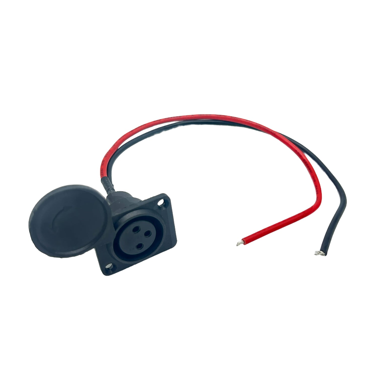 Puerto de carga XLR 3pin (Incluye tapa de conector) - EscootersMobility