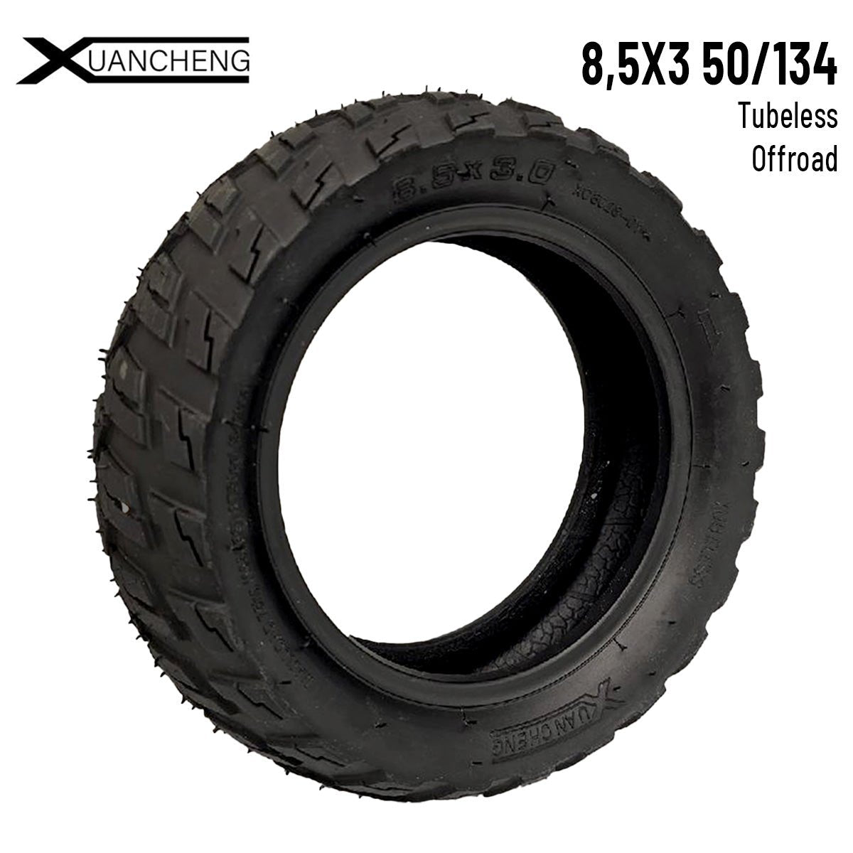 Rueda cubierta 8,5x3 50/134 Tubeless [Xuancheng] - EscootersMobility