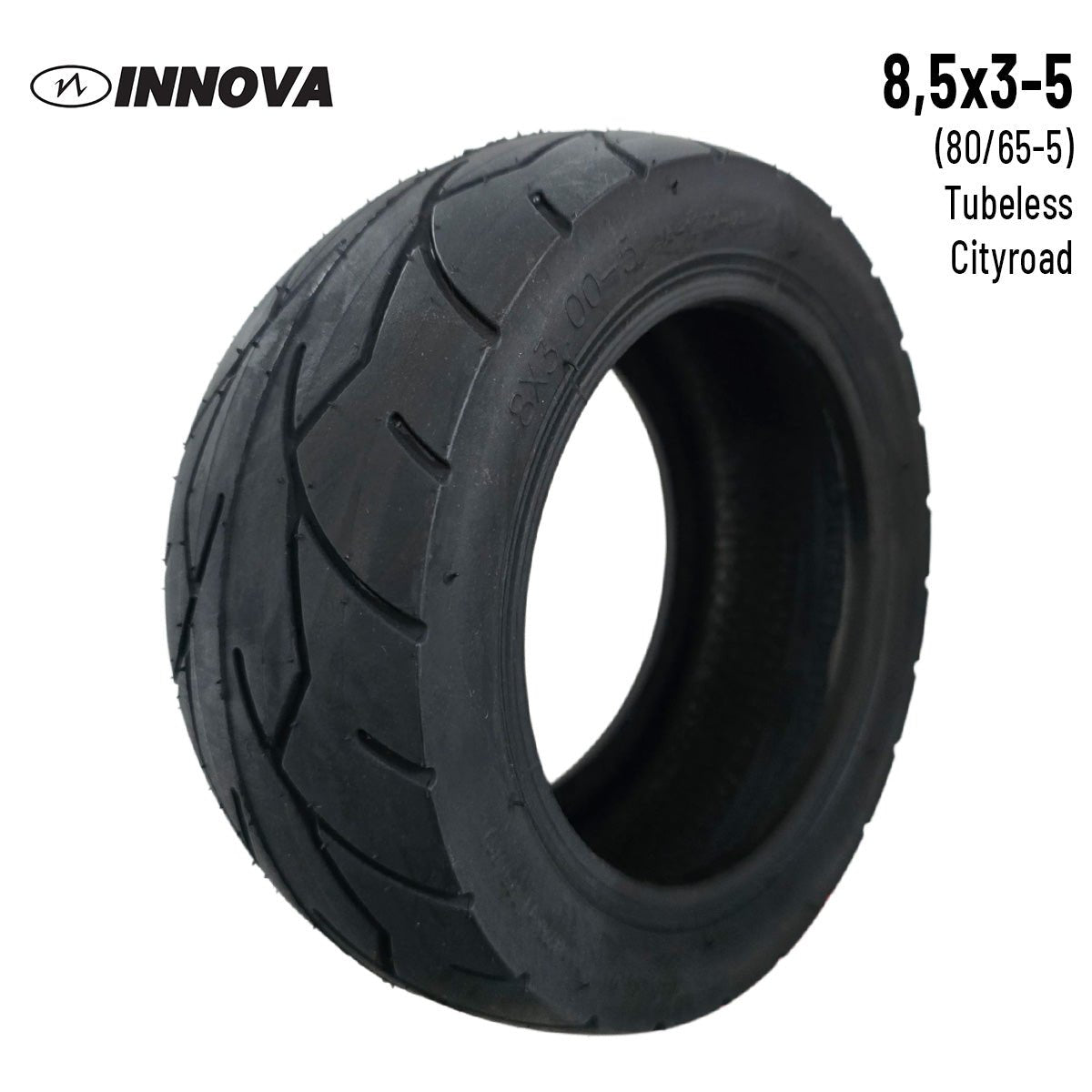 Rueda Cubierta 8x3 - 5 (80/65 - 5) Para Kaabo Mantis 8 [INNOVA] - EscootersMobility