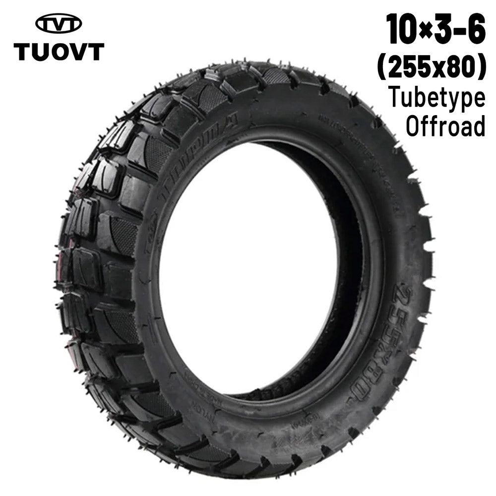 Rueda Cubierta semi - taco 10x3 - 6 (255x80) [Tuovt] - EscootersMobility