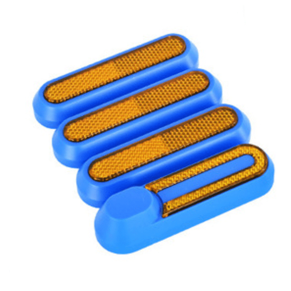Tapa embellecedor catadióptrico reflectantes tornillo V2 para Xiaomi azul - EscootersMobility