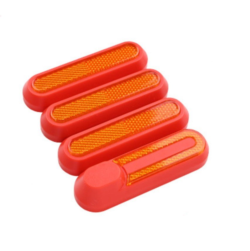 Tapa embellecedor catadióptrico reflectantes tornillo V2 para Xiaomi Rojo - EscootersMobility