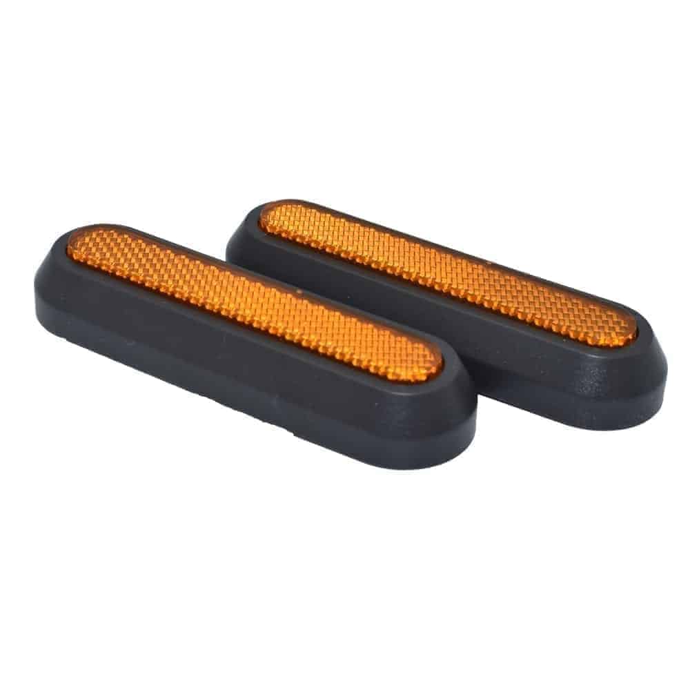 Tapas embellecedores reflectantes laterales reflectantes para rueda trasera con catadióptrico para Xiaomi (pack de 2 unidades) - EscootersMobility