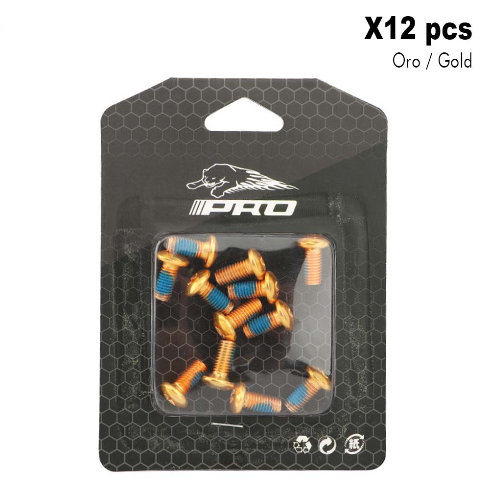 Tornillos de disco amarillo (Pack 12 unidades) - EscootersMobility