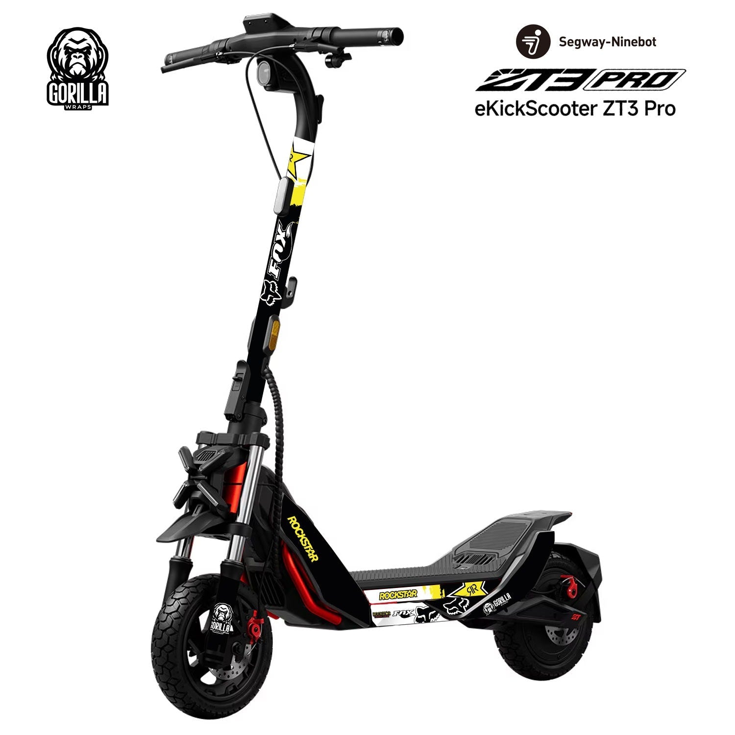 Vinilo Fox Rockstar para Segway ZT3 Pro - EscootersMobility