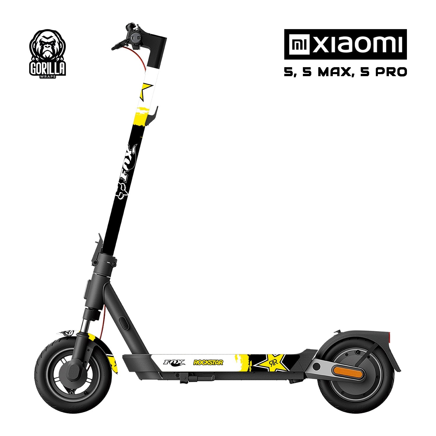 Vinilo Fox Rockstar para Xiaomi 5 / 5 PRO / 5 MAX 4 PRO 2 GEN - EscootersMobility
