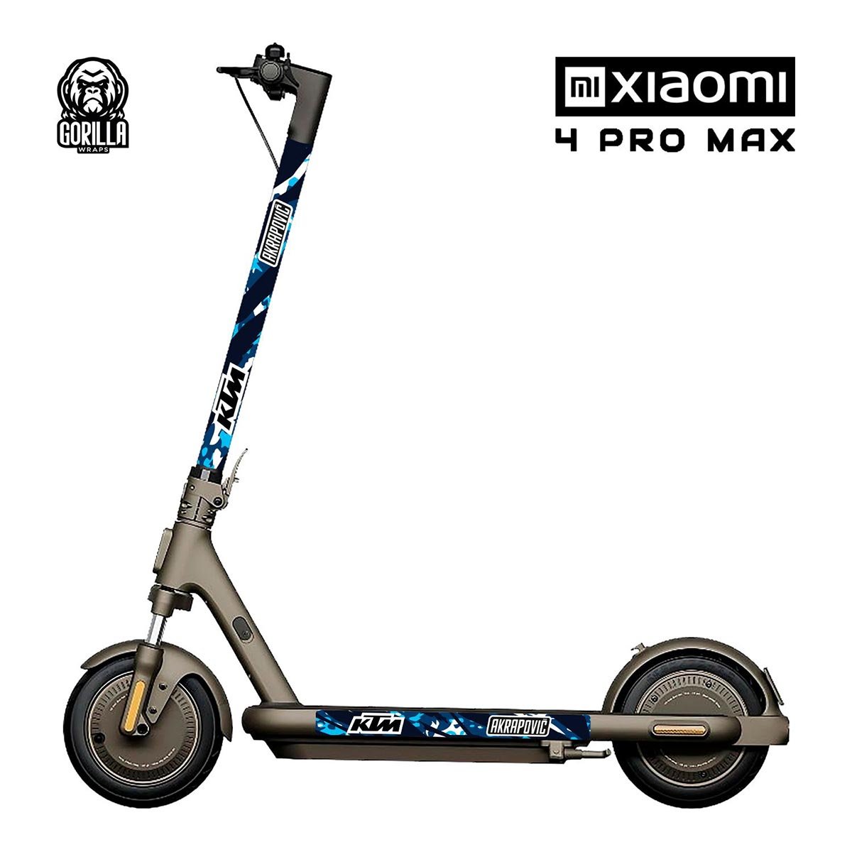 Vinilo KTM Blue para Xiaomi 4 PRO / 4 PRO MAX - EscootersMobility