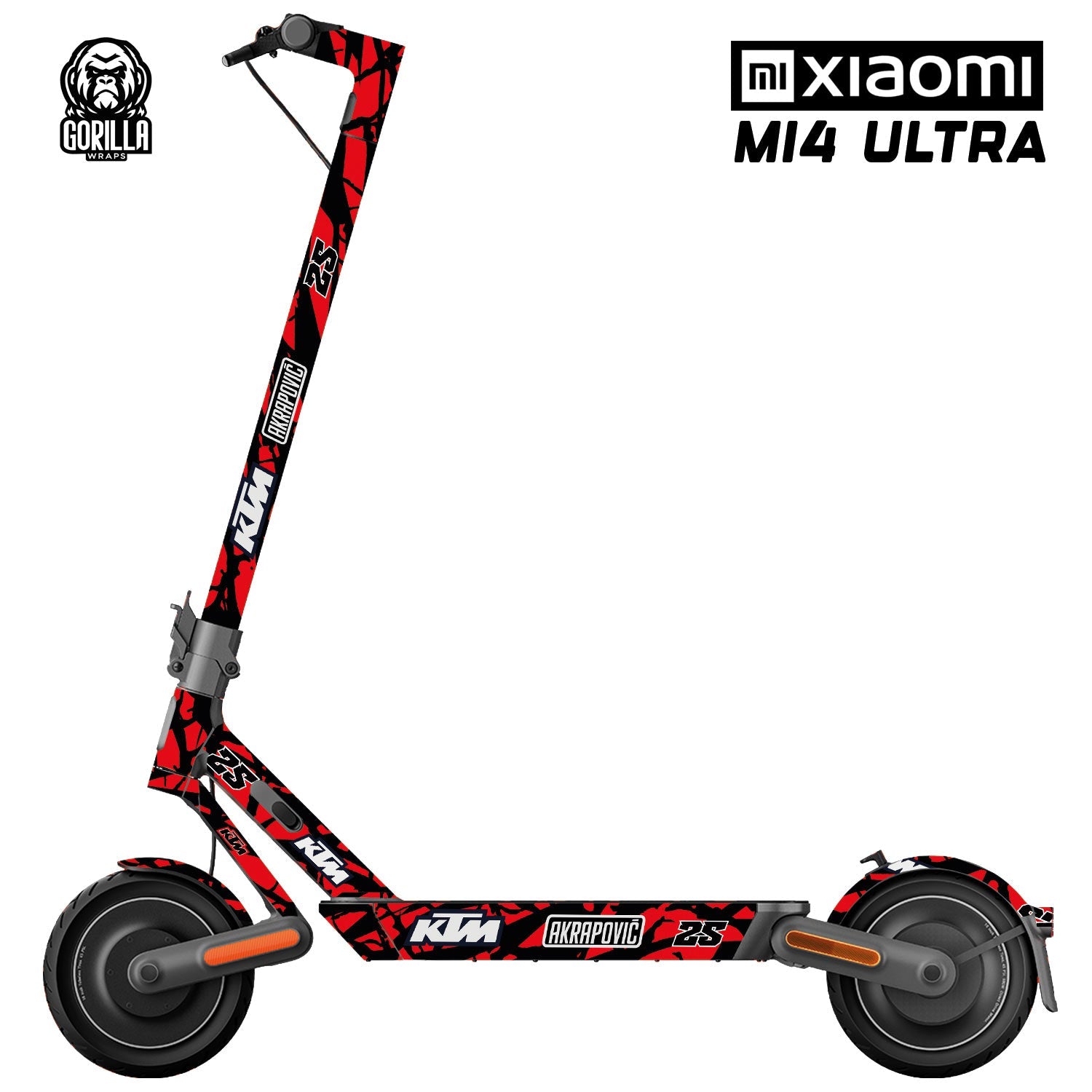 Vinilo KTM Red para Xiaomi MI4 ULTRA - EscootersMobility