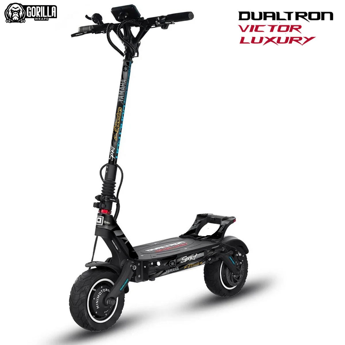 Vinilo para Dualtron Victor Luxury - Yamaha&amp;Alphine [Gorilla] - EscootersMobility