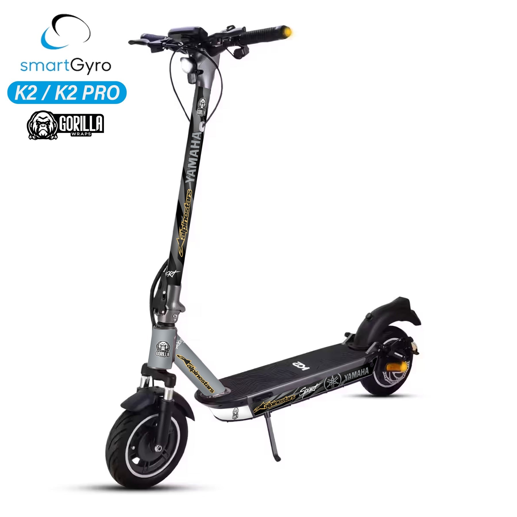 Vinilo para Smartgyro K2 - Yamaha&Alphine [Gorilla] - EscootersMobility