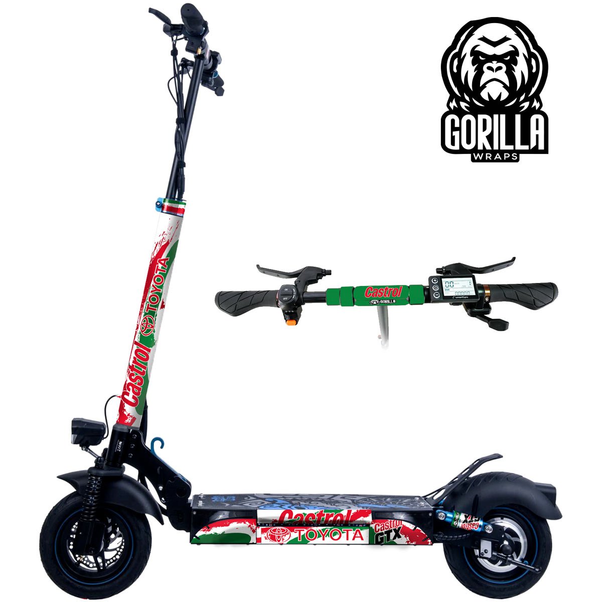 Vinilo para Smartgyro Rockway, Speedway y Crossover - Castrol [Gorilla] - EscootersMobility