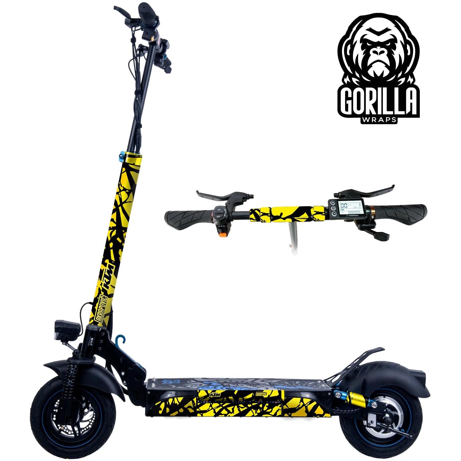Vinilo para Smartgyro Rockway, Speedway y Crossover KTM - Fluor [Gorilla] - EscootersMobility