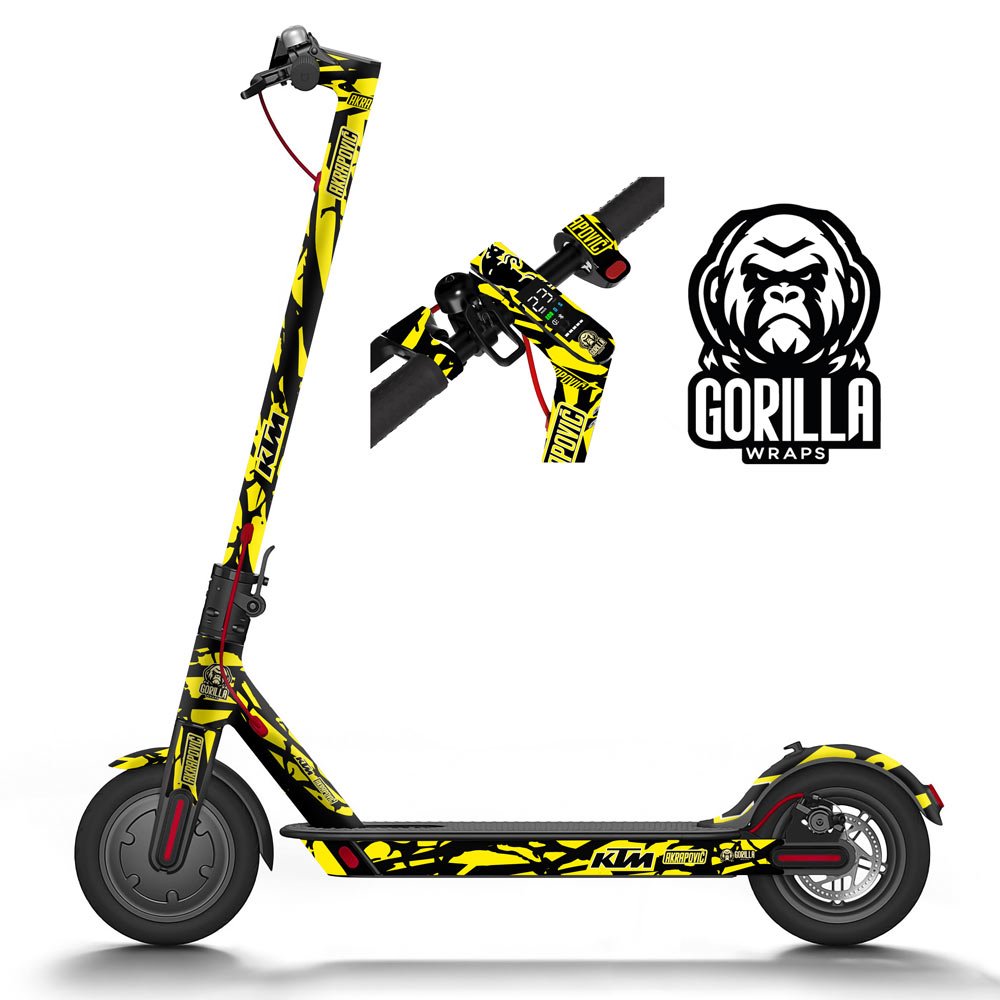 Vinilo para Xiaomi M365, 1S, PRO, PRO 2, MI3 KTM - Fluor [Gorilla] - Completo - EscootersMobility