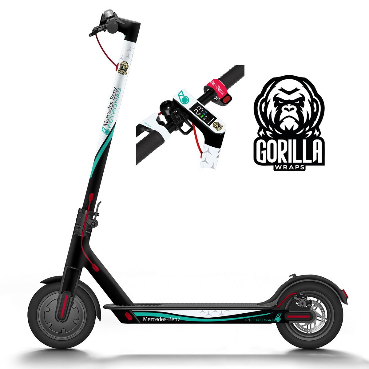 Vinilo para Xiaomi M365, 1S, PRO, PRO 2, MI3 - Petronas [Gorilla] - Básico - EscootersMobility